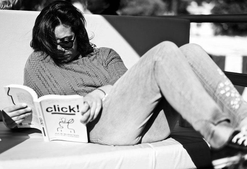 reading Click in Lisbon, Portugal